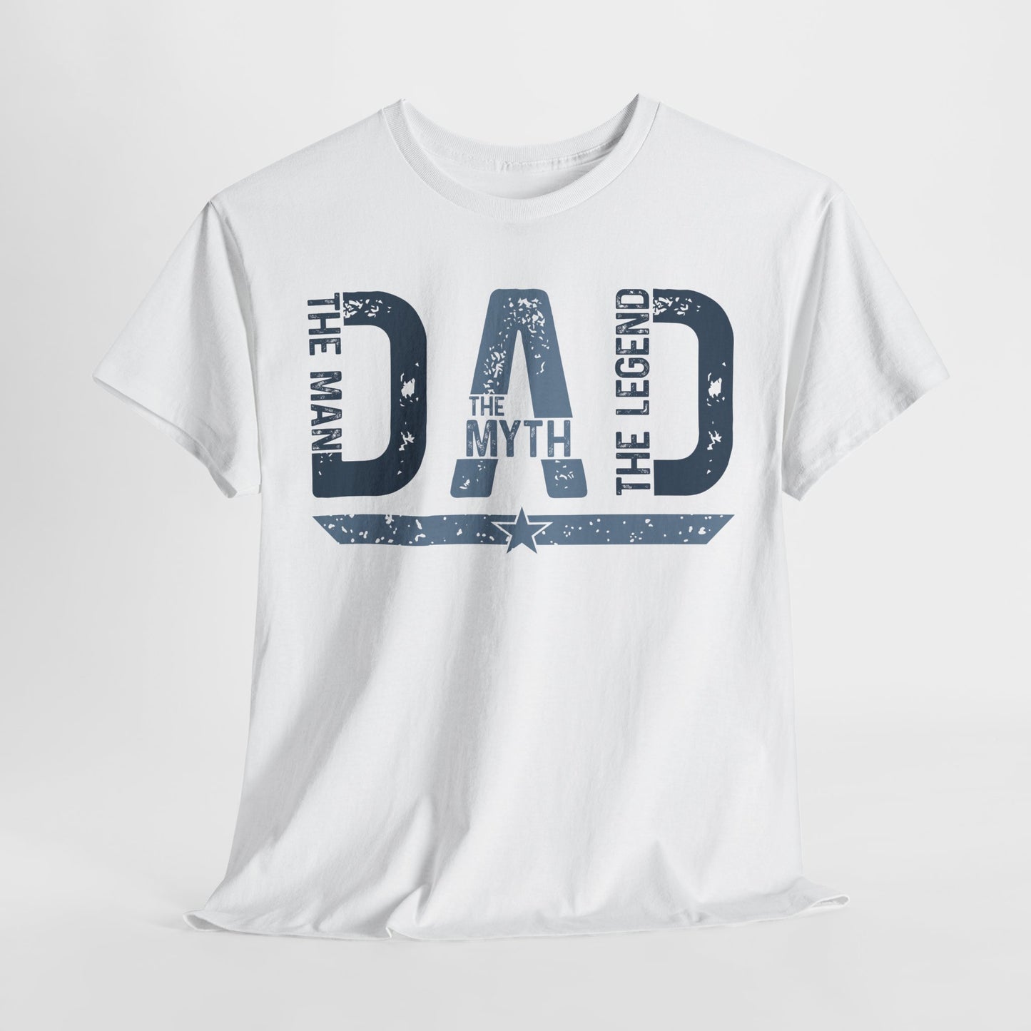 Dad, The Myth - Funny Father's Day T-Shirt | Men's Gildan Heavy Cotton Tee